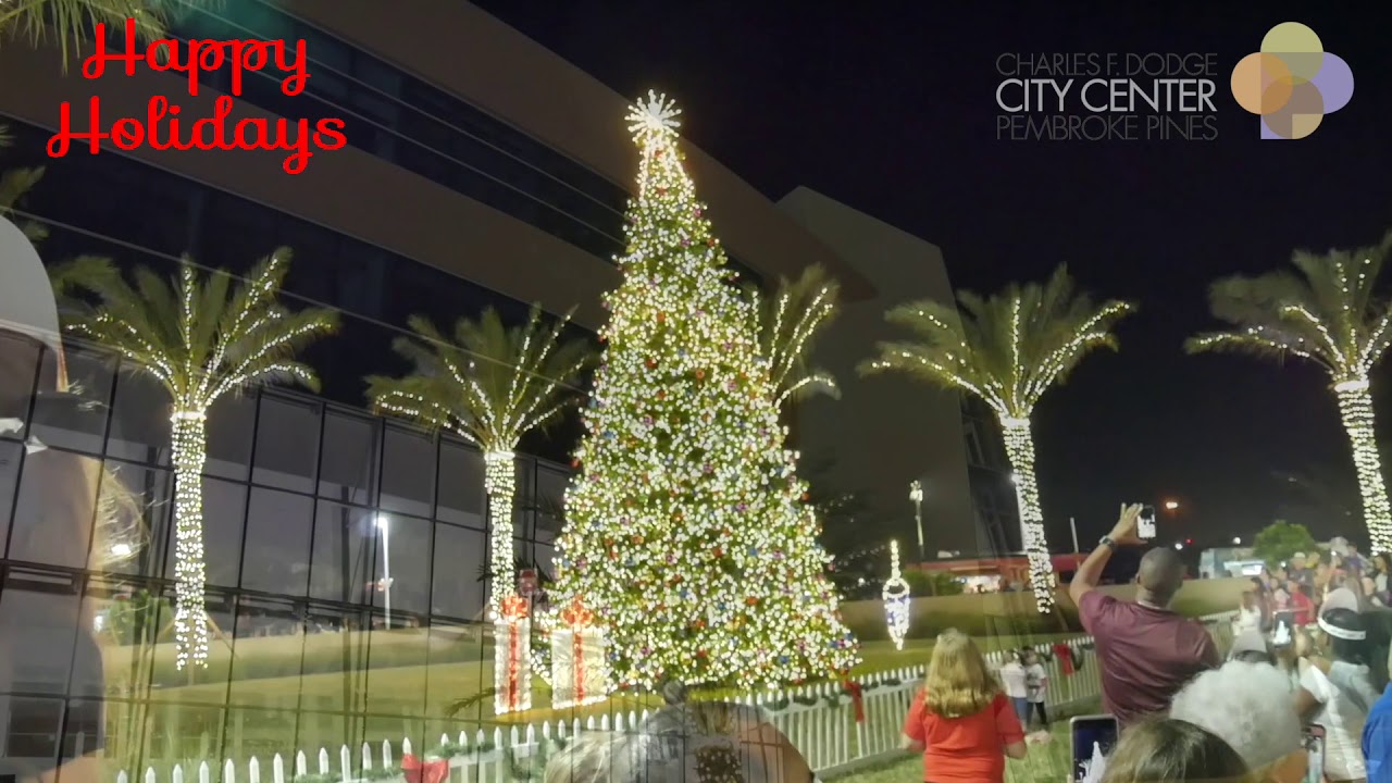 Holiday Tree Lighting on the Charles F. Dodge Citi Center Pembroke Pines
