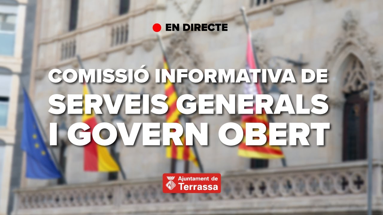 Comissió informativa de Serveis Generals i Govern Obert. Reunió del 17 de febrer de 2026