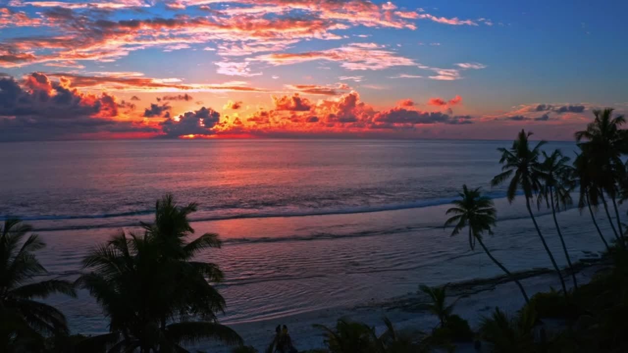 Calmative Relaxing Music and Beautiful Sunset views.. Music for sleep, insomnia, study, relax..