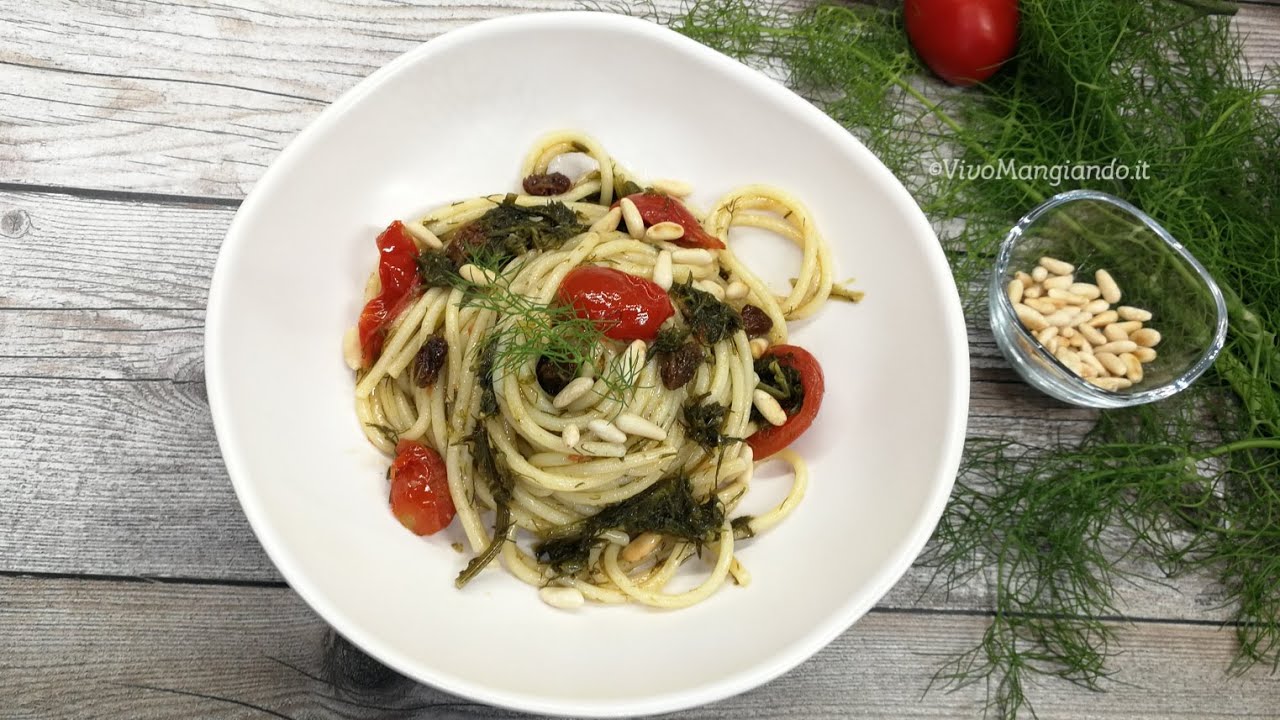Pasta con acciughe e finocchietto selvatico