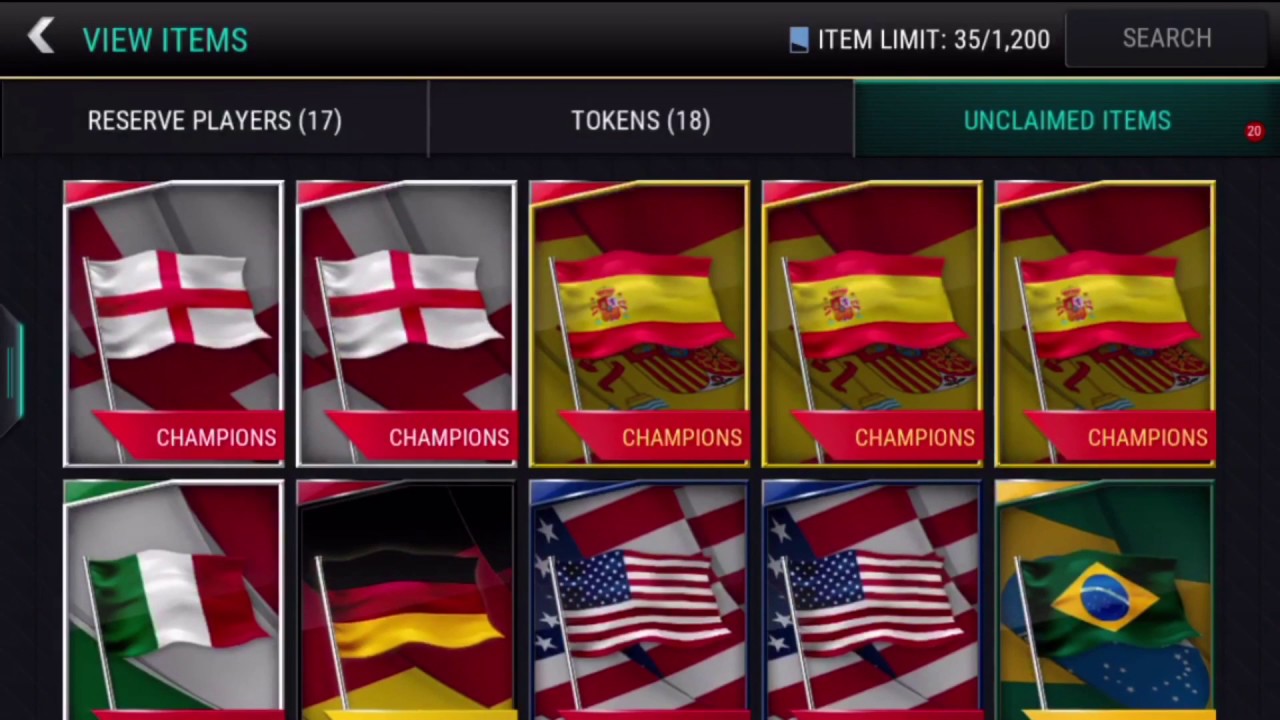 FIFA MOBILE!!! 40 NATIONAL CHAMPIONS PACKS!!! ALL PLAYERS!!!