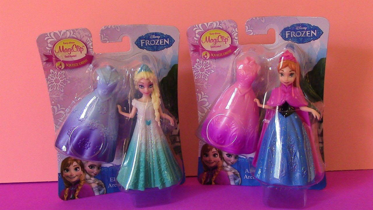 Disney Frozen Anna and Elsa MagiClip Dolls