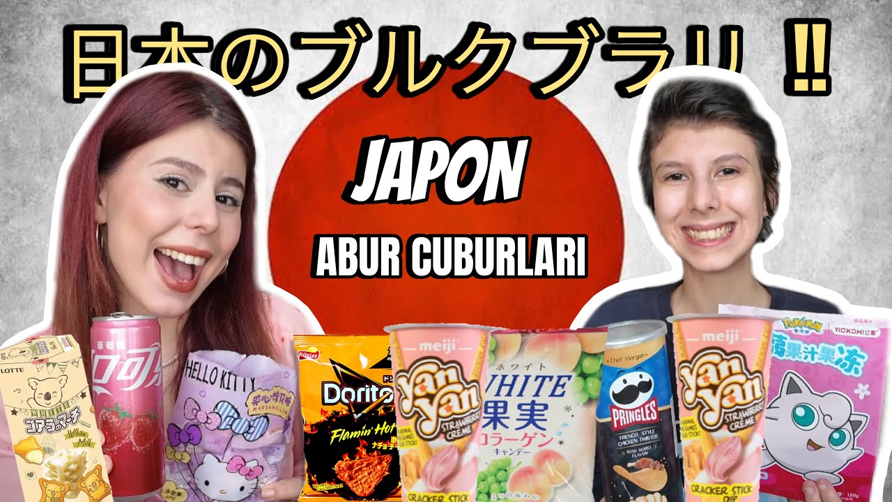 JAPON ABUR CUBURLARI DENEDİK! I HELLO KITTY , SUŞİLİ CİPS W/ @Sumecindunyasi