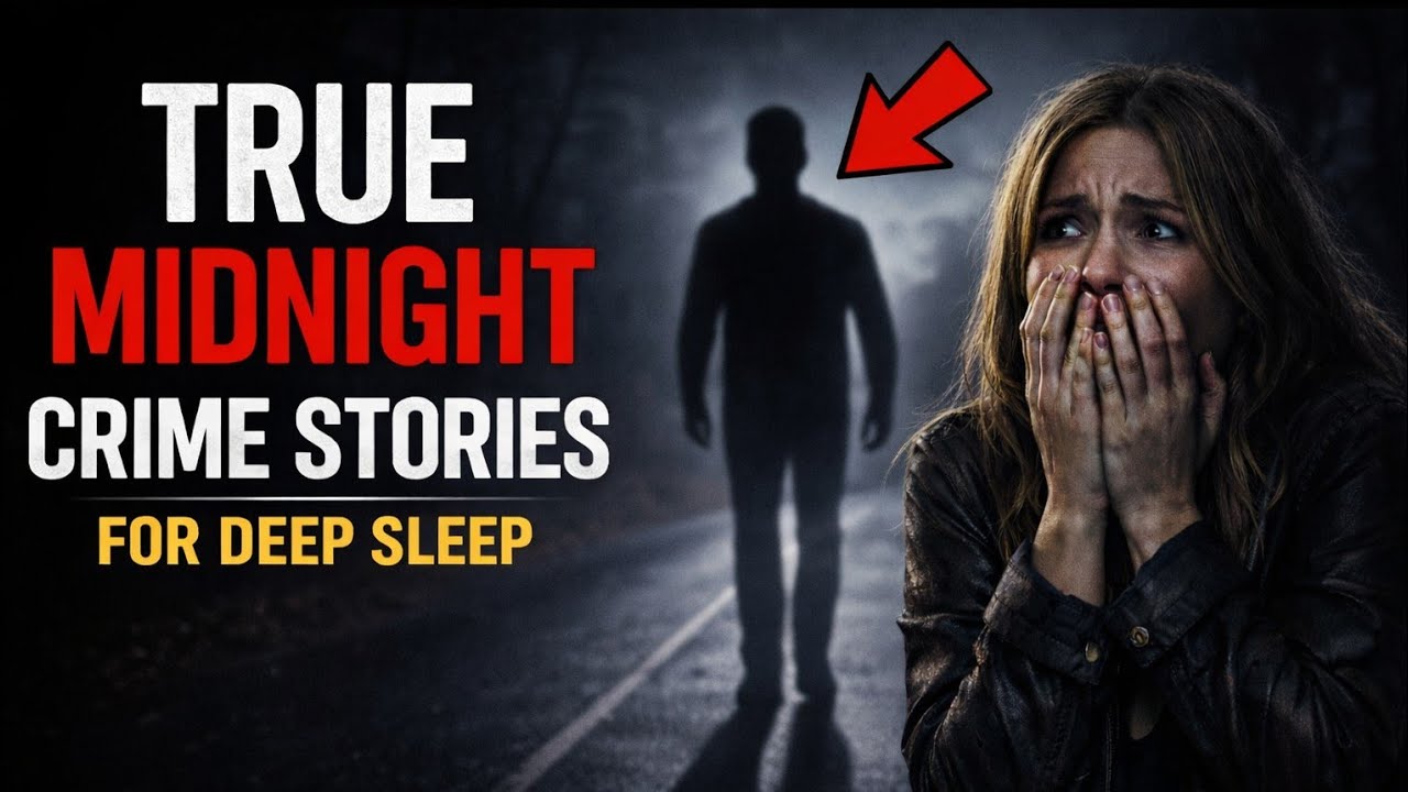 Midnight Crime Stories for Deep Sleep | Rain Sounds | Dark Ambience | Black Screen | Vol. 22