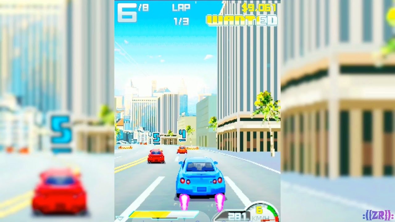 Asphalt 4 Elite Racing Gameplay (J2ME HD Java): Beverly Hills & Paris Races (Nissan GTR & BMW M3)