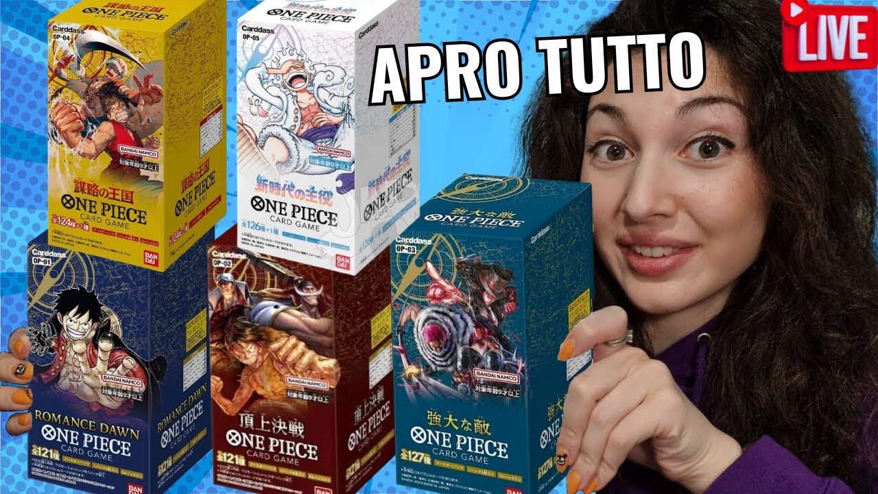Apro TUTTE le espansioni di ONE PIECE card game uscite finora