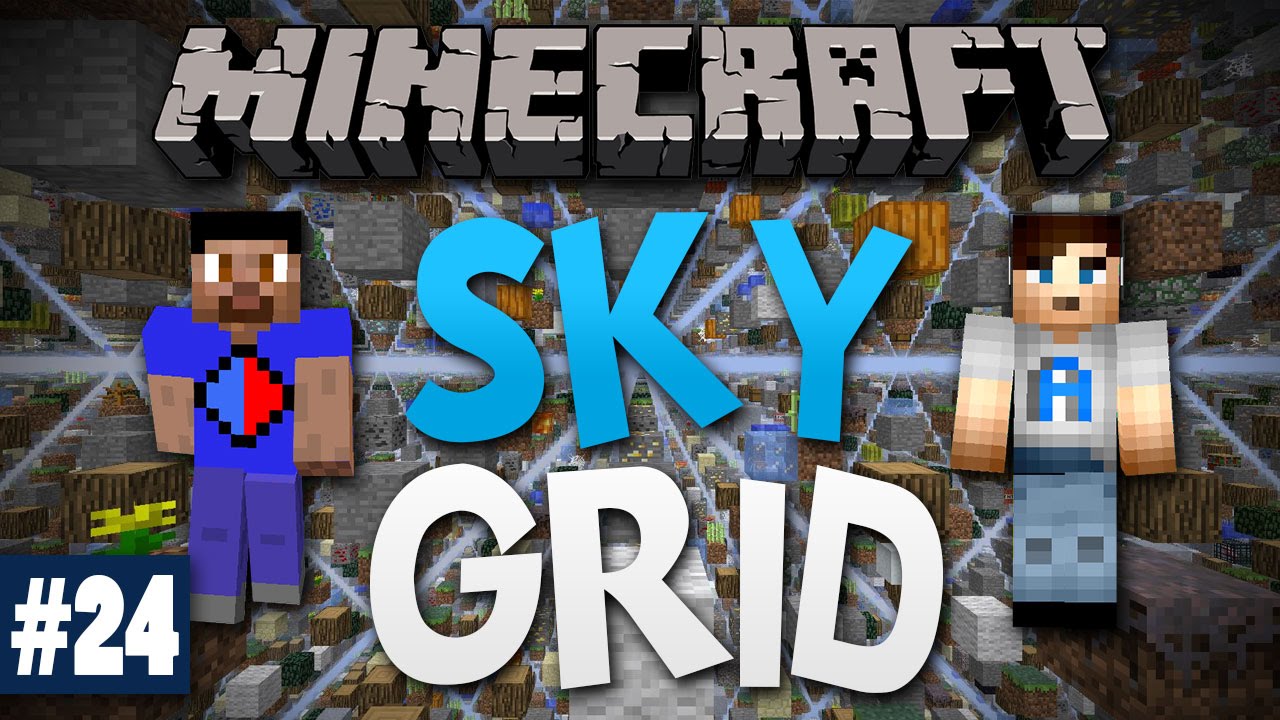 Minecraft SKY GRID #24 with Vikkstar & Ali A (Minecraft Skygrid Survival)