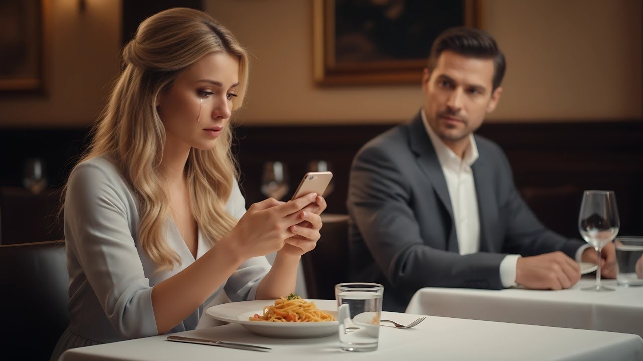 The girl cried after a text canceling the blind date —— The CEO at the next table walked over and