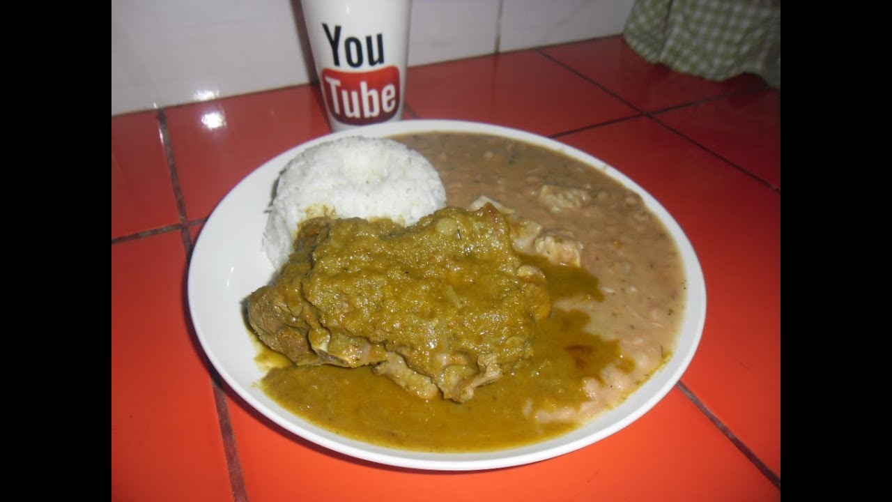 seco de cabrito con frejoles