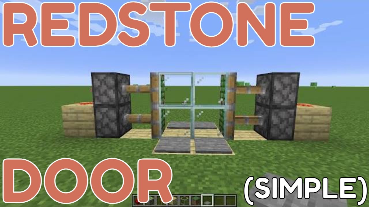 How to Make a Redstone Door in Minecraft
