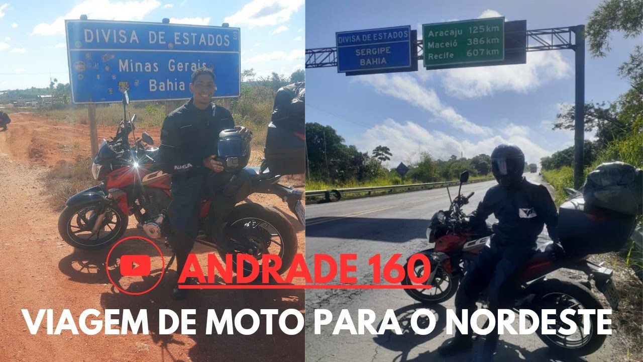 viagem completa - de moto para o nordeste - 250cc - de são Paulo até Sergipe/Bahia