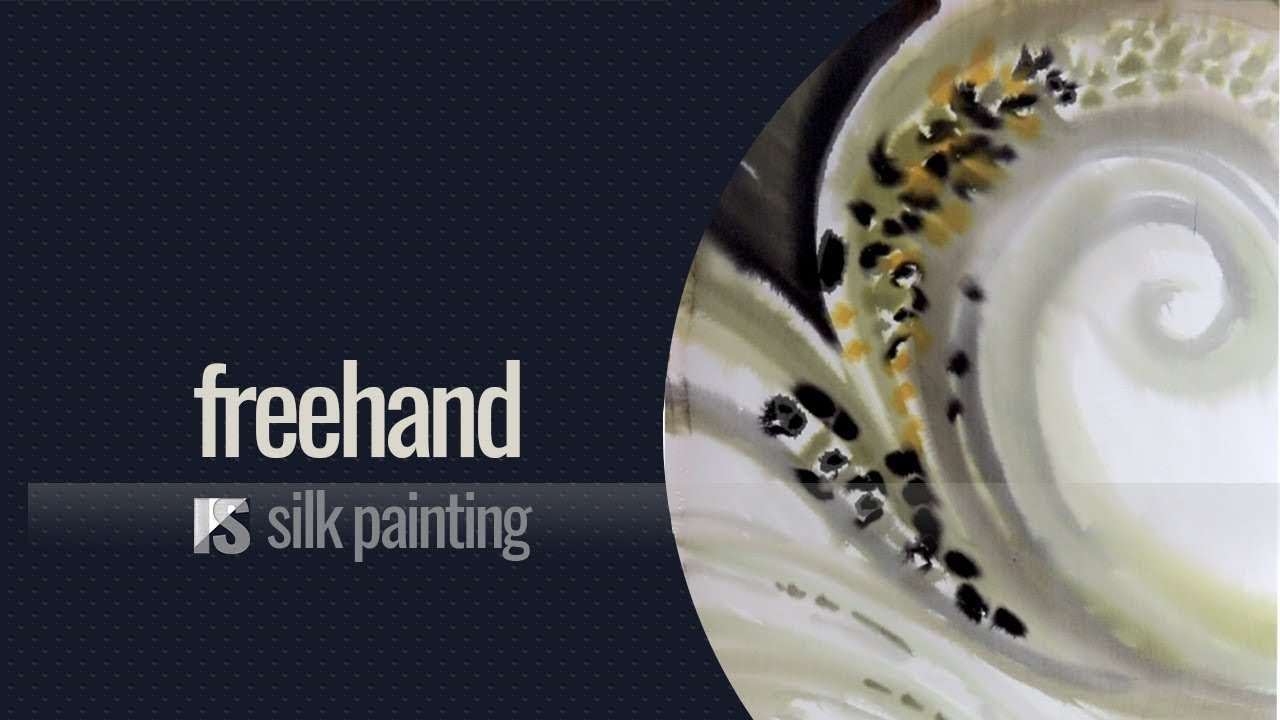 FREEHAND Silk Painting Tutorial (without resist/gutta)