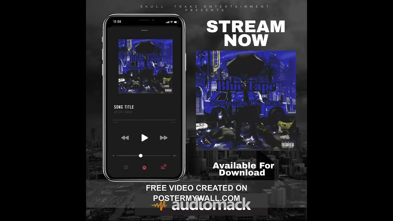 BLUE TAPE OUT NOW!!! #Mixtape #Instrumentals #Beats #ScarlitoOnTheTrack #SkullTrakzEnt