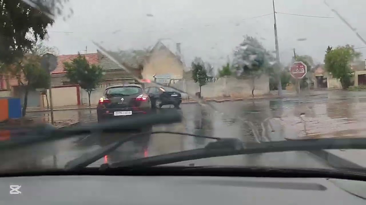 أجواء المطر في مدينه خريبكة... مرقة بالفول و لفت 