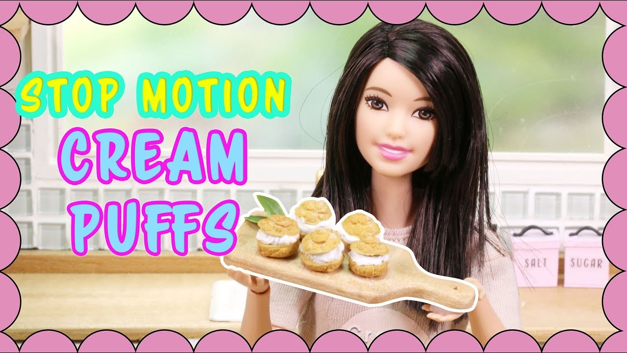 [Stop motion] Barbie doll Cooking [Ep.2] - Cream Puffs