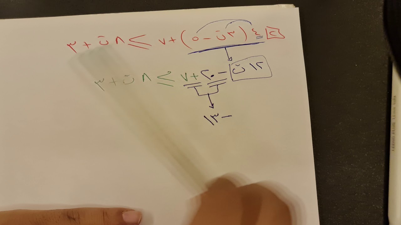 حل المتباينات المتعددة الخطوات ( ٢ )