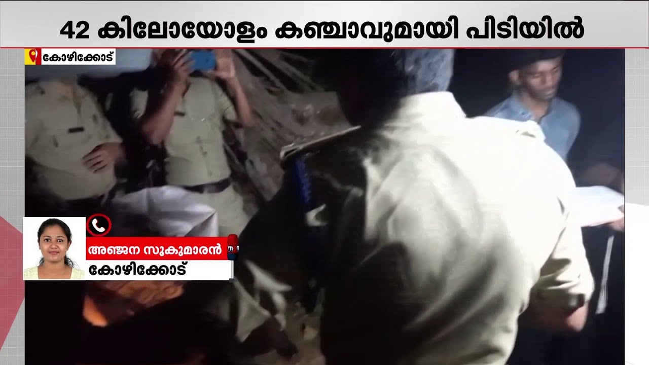 കോഴിക്കോട് വൻ കഞ്ചാവ് വേട്ട; 42 കിലോ കഞ്ചാവുമായി ഓമശ്ശേരി സ്വദേശി ജംഷീർ പിടിയിൽ | Kozhikode