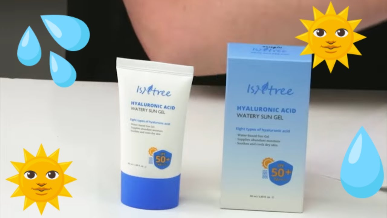 Isntree 🌞 Hyaluronic Acid Watery Sun Gel SPF50+ PA++++ Sunscreen Review and How to Use