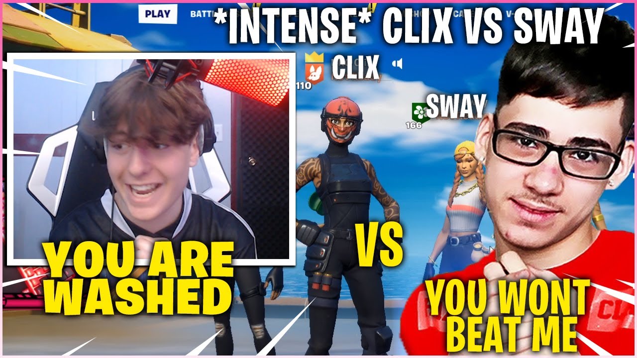 CLIX GOES FULL TRYHARD Against FaZe SWAY STACKED Team In $5,000 3v3 ZONE WARS TOURNAMENT!
