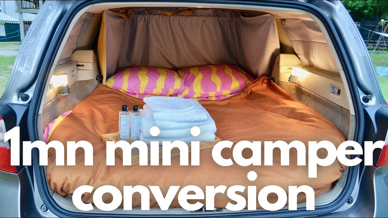 VOLVO V70 MINI CAMPER TRANSFORMATION IN A MINUTE