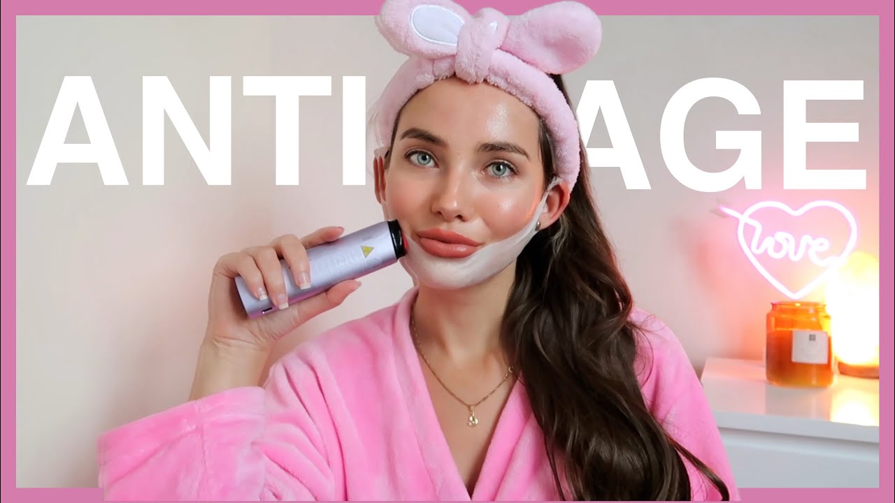 ANTI AGE SKINCARE ROUTINE: no redness, no wrinkles, v-shaped jaw ft AMIRO R3 Device