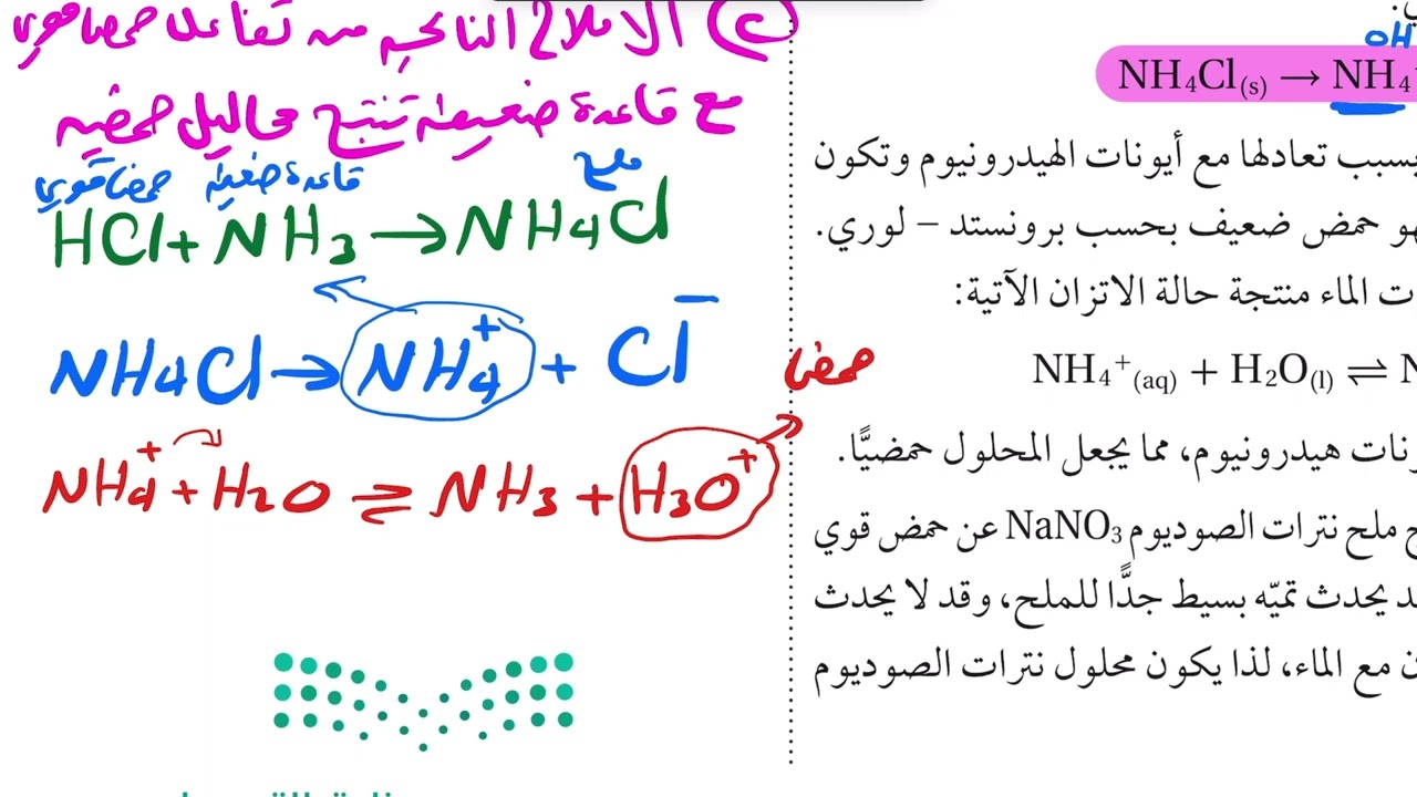 التعادل ( الجزء الثاني) كيمياء ثالث ثانوي 1445
