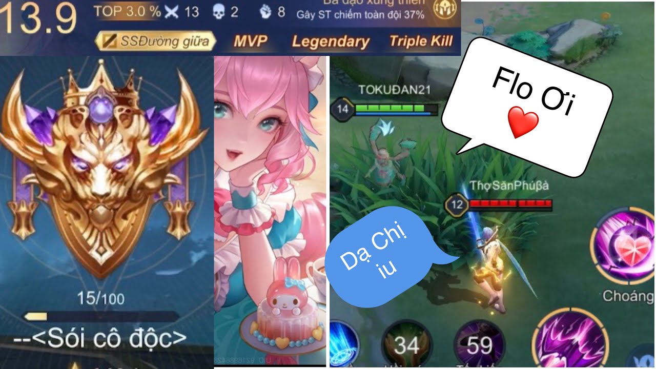 Veera đi mid đạt ss lane và lụm ngay 2* trên rank chiến tướng 😲 | Liên Quân Mobile