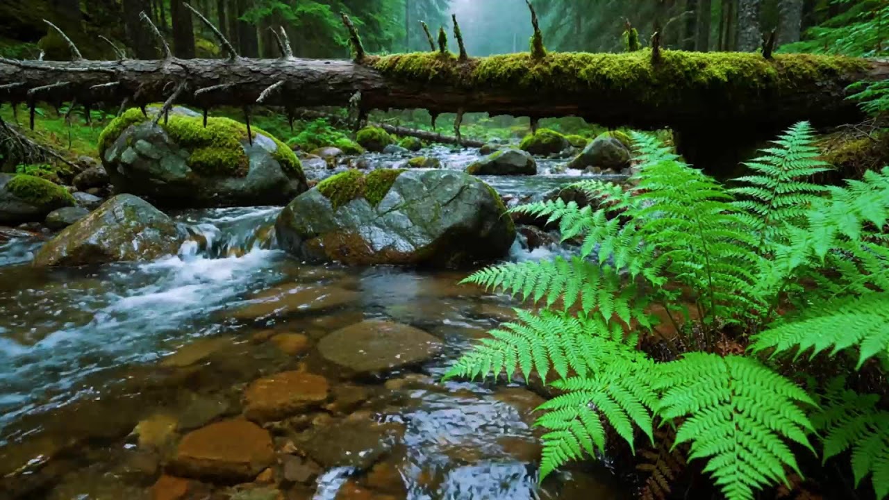 Calming Forest Ambience, Birds Singing Beautiful Stream Sounds for Deep Sleep🌿 Study Focus, Medicine