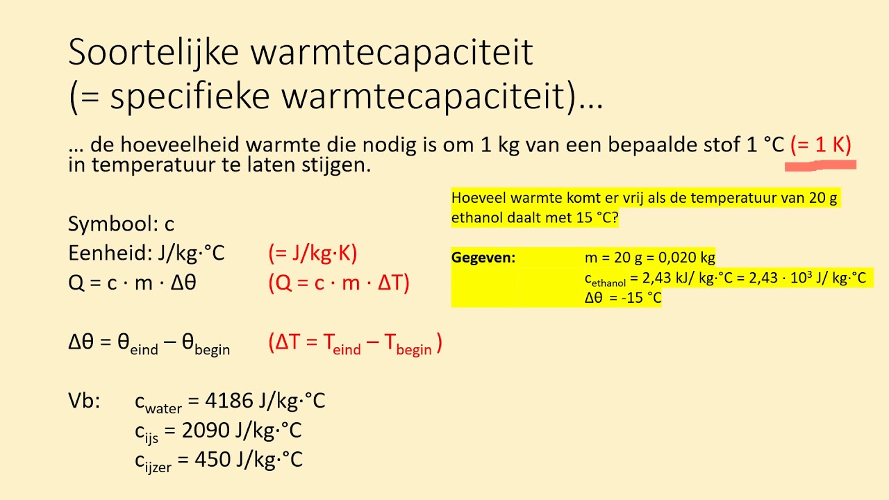 Soortelijke warmtecapaciteit = specifieke warmtecapaciteit = soortelijke warmte