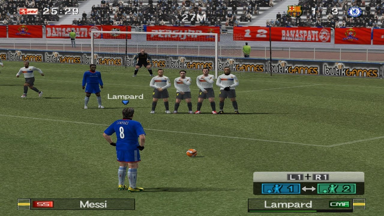 Winning eleven 10 Chelsea vs Barcelona Gameplay 4K 60Fps HD - Ps2