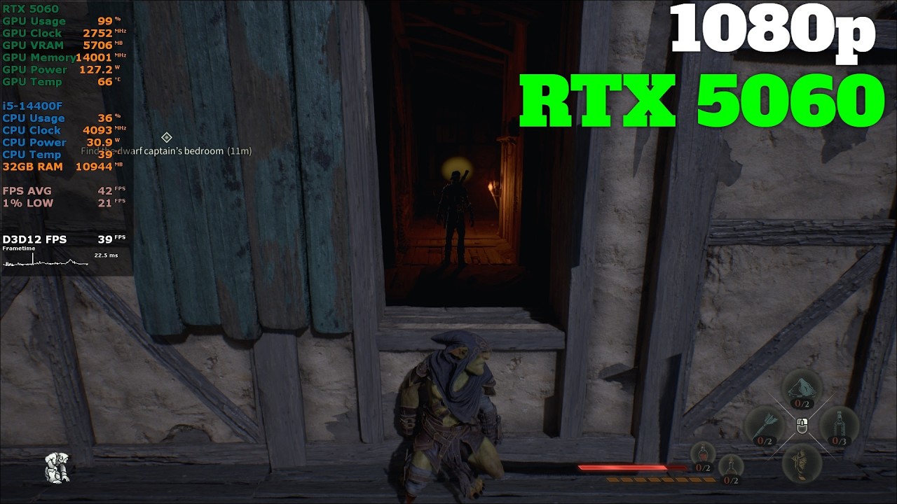Styx: Blades of Greed  | RTX 5060 | 1080p All Settings