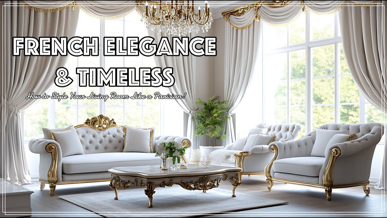 French Elegance & Timeless : How to Style Your Living Room Like a Parisian!