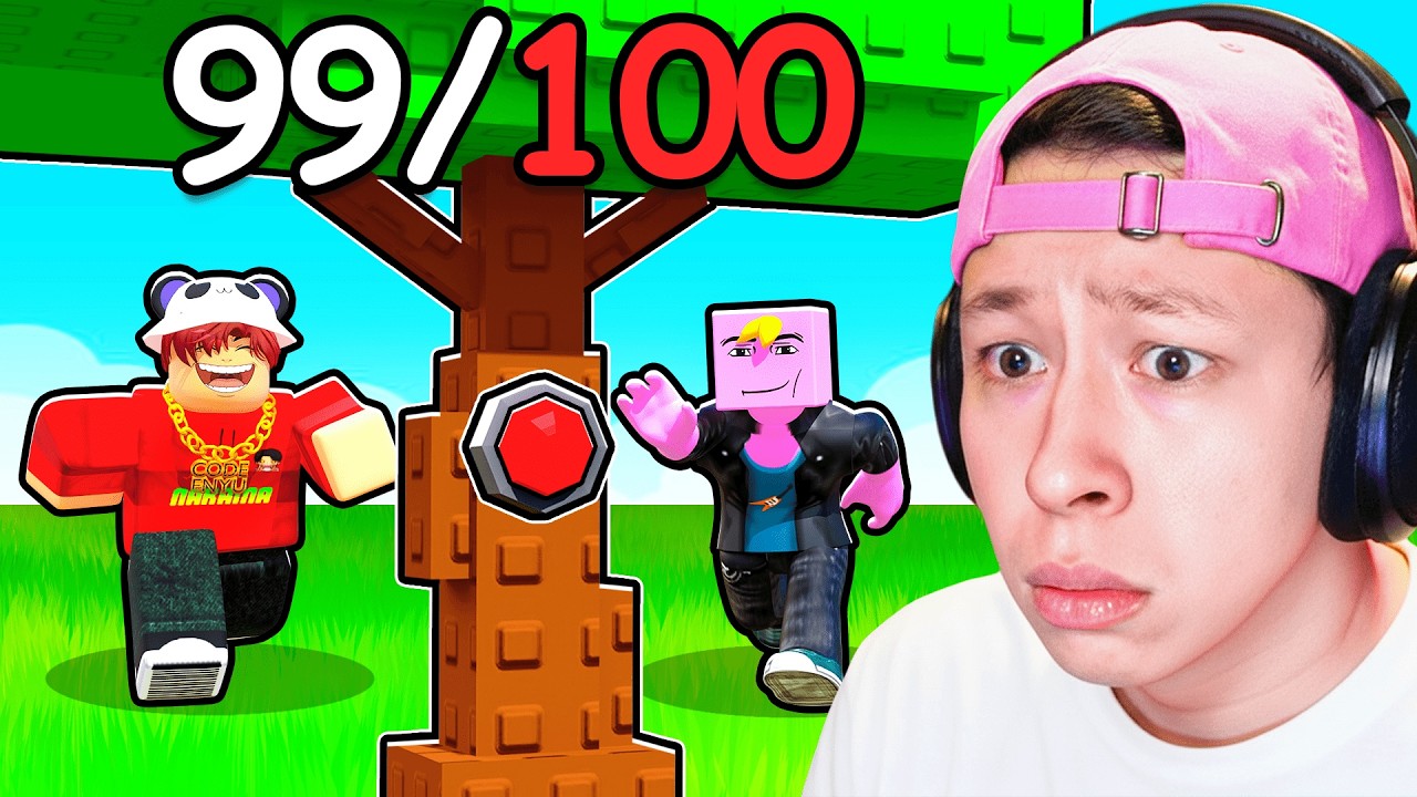 We Raced To Find 100 BUTTONS In Roblox
