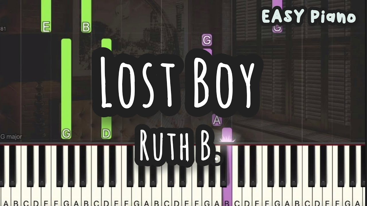 Ruth B. - Lost Boy (Easy Piano, Piano Tutorial) Sheet