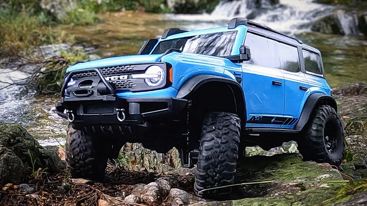 Rc Cars / Hb R1001 Bronco: Driving On A Slippery, Rocky Mountain Road! hb r1001 bronco 미끄러운 바위계곡 주행!
