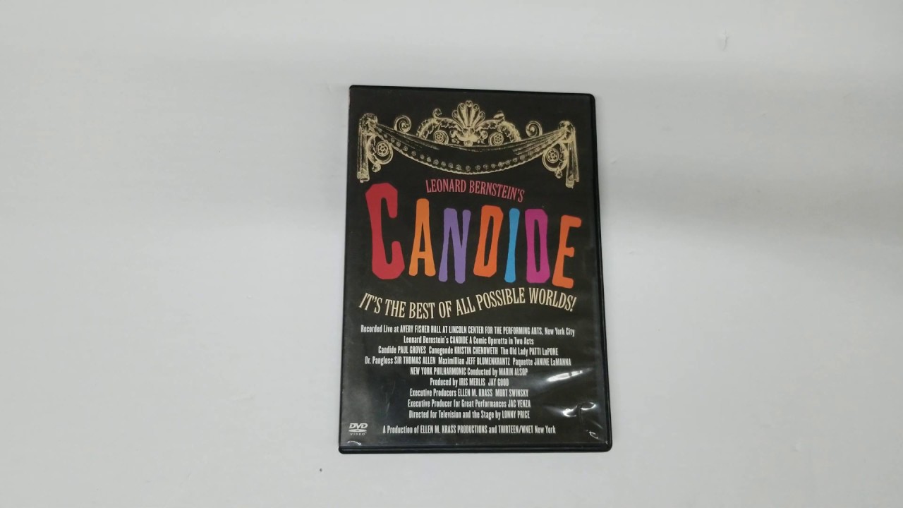 UNBOXING  Leonard Bernstein's Candide (Live at Lincoln Center)Thomas Groves DVD COVER 4K Artwork HD