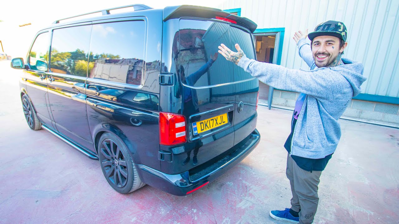 VW T6 CARBON SPOILER UPGRADE!! * DRILLED THE VAN *