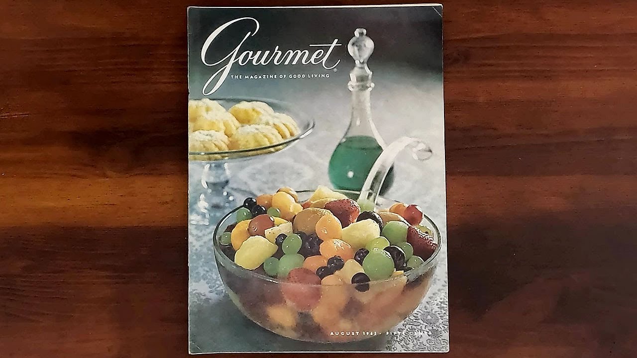 Gourmet August 1963 Turkish Delights, Summer Soups | ASMR Magazine Flip Through