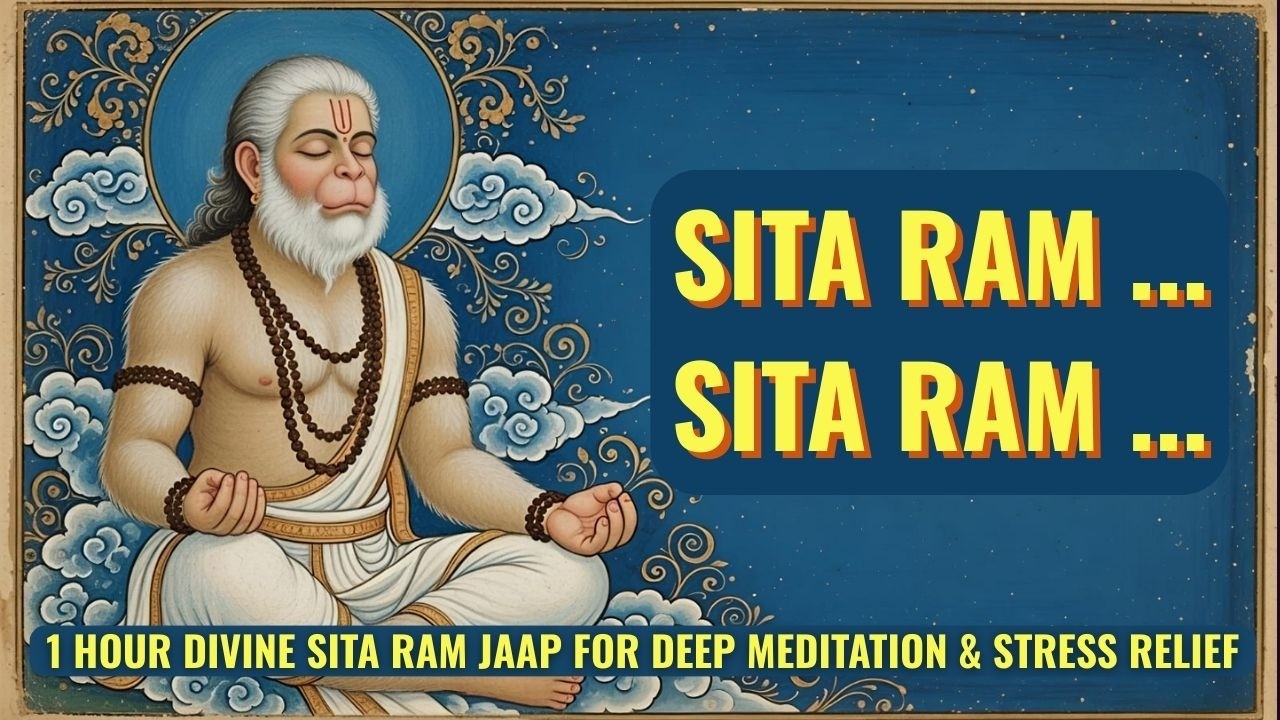1 Hour Sita Ram Jaap | Shri Ram Jai Ram Jai Jai Ram | Peaceful Devotional Mantra