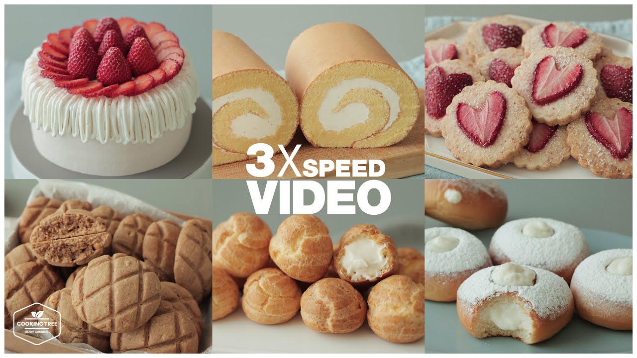 #65 영상 3배속으로 몰아보기 : 3x Speed Video | 4K | Cooking tree