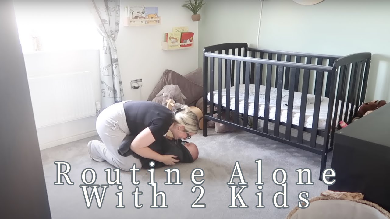 BEDTIME AND EVENING ROUTINE WITH 2 KIDS | 1 YEAR OLD AND 5 YEAR OLD | ellie polly