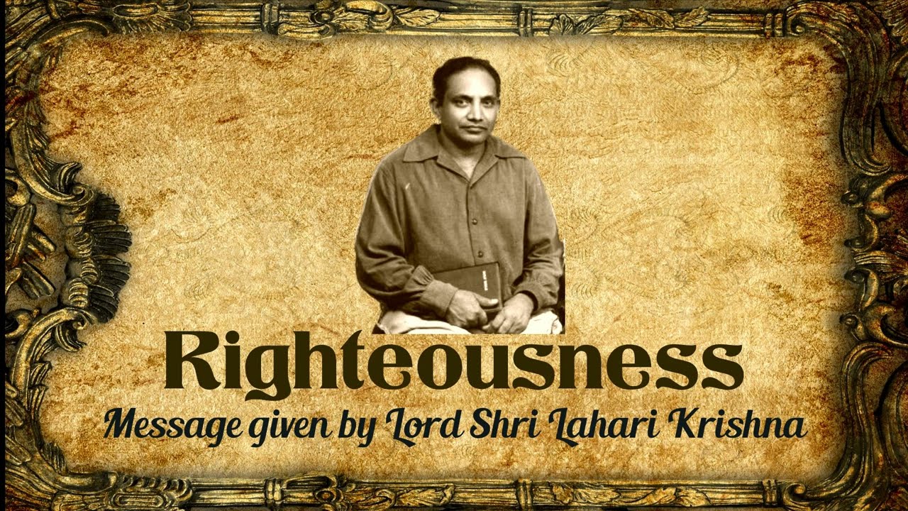 Righteousness. நீதி. నీధి.