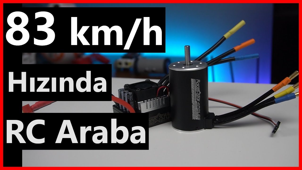 RC Aracınızı 83 km/h Hıza Çıkartın! (Racestar 3660 Brushless Motor)