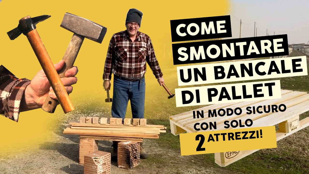 COME SMONTARE UN PALLET: Solo 2 attrezzi Necessari - 100% FAI DA TE
