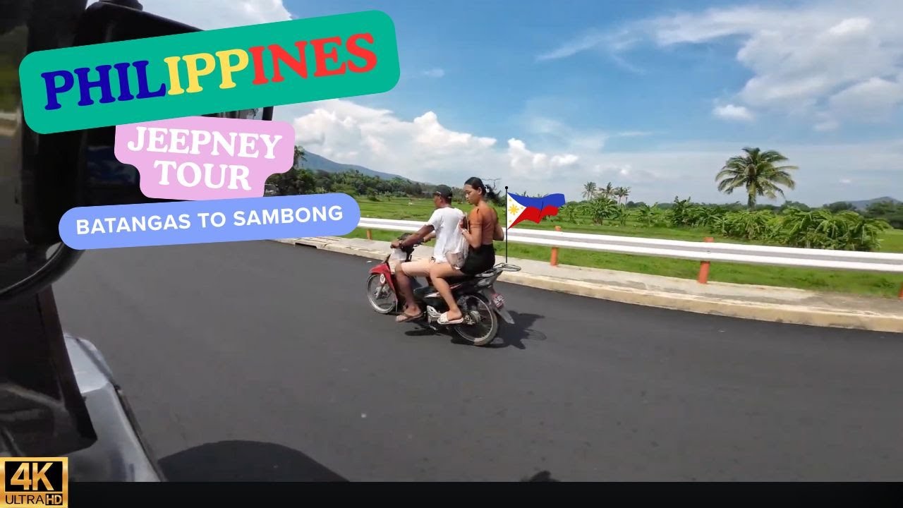 Jeepney Driving Tour 4K 🇵🇭 | Batangas to Sambong, Philippines