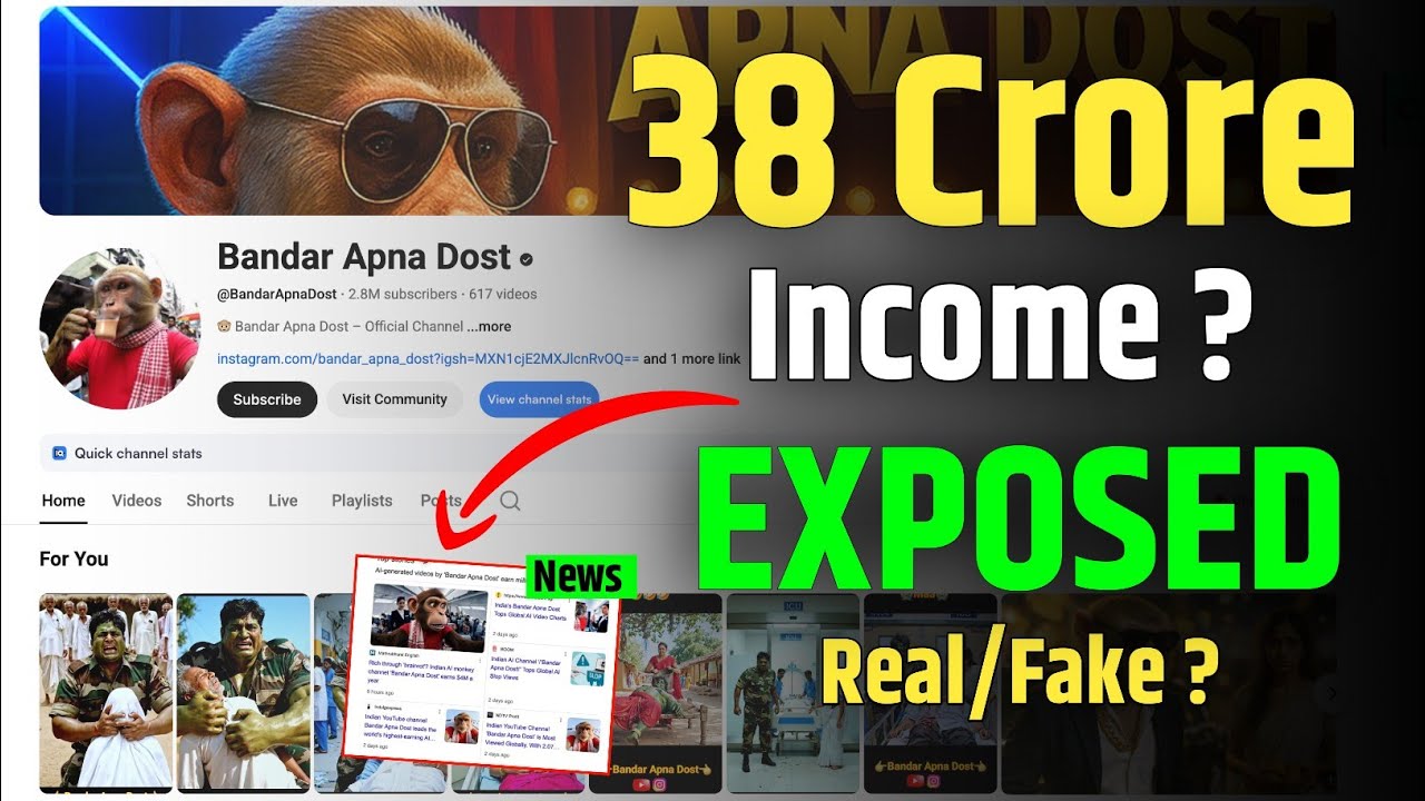 Bandar Apna Dost ₹38 Crore Income from Shorts? EXPOSED | Fact Check with REAL Numbers