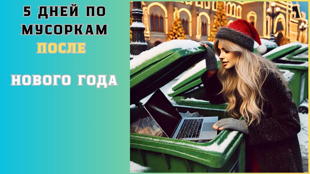Покажу ЧТО люди выносят в мусорку ПОСЛЕ Нового Года. Dumpsterdiving UA