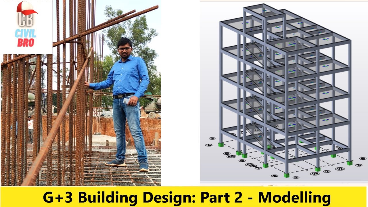 G+3 Building Design in Tekla Structural Designer|Part-2|  Modelling