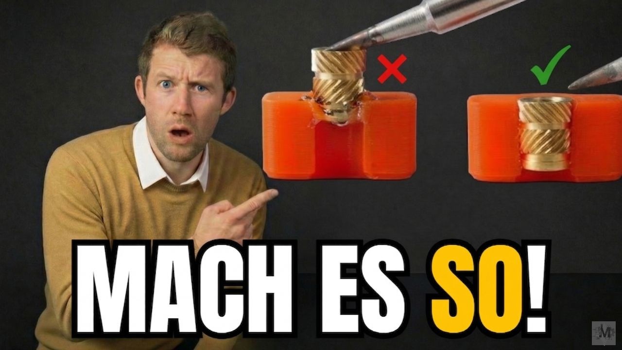 Vermeide DIESE Fehler bei Einschmelzmuttern! (3D-Druck)