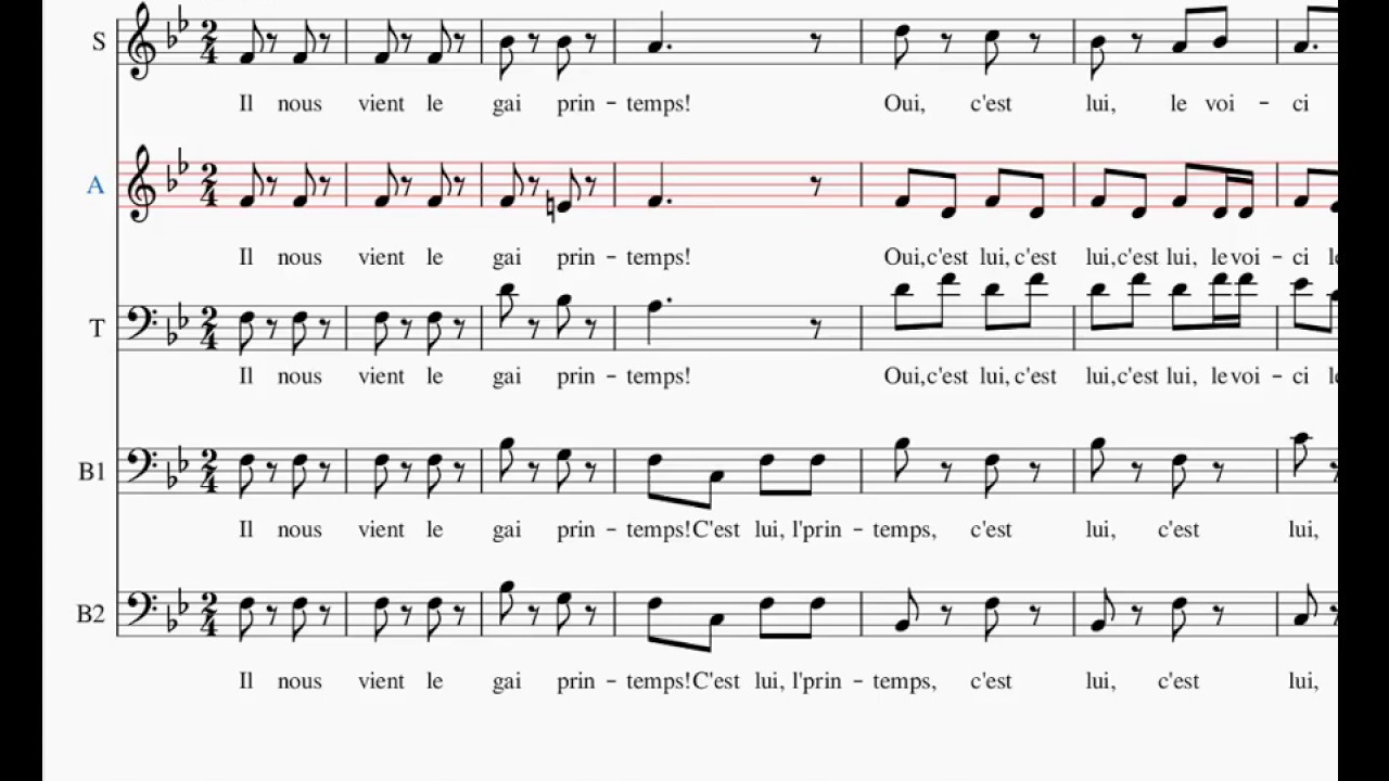 Fanfare du Printemps, alto, Joseph Bovet